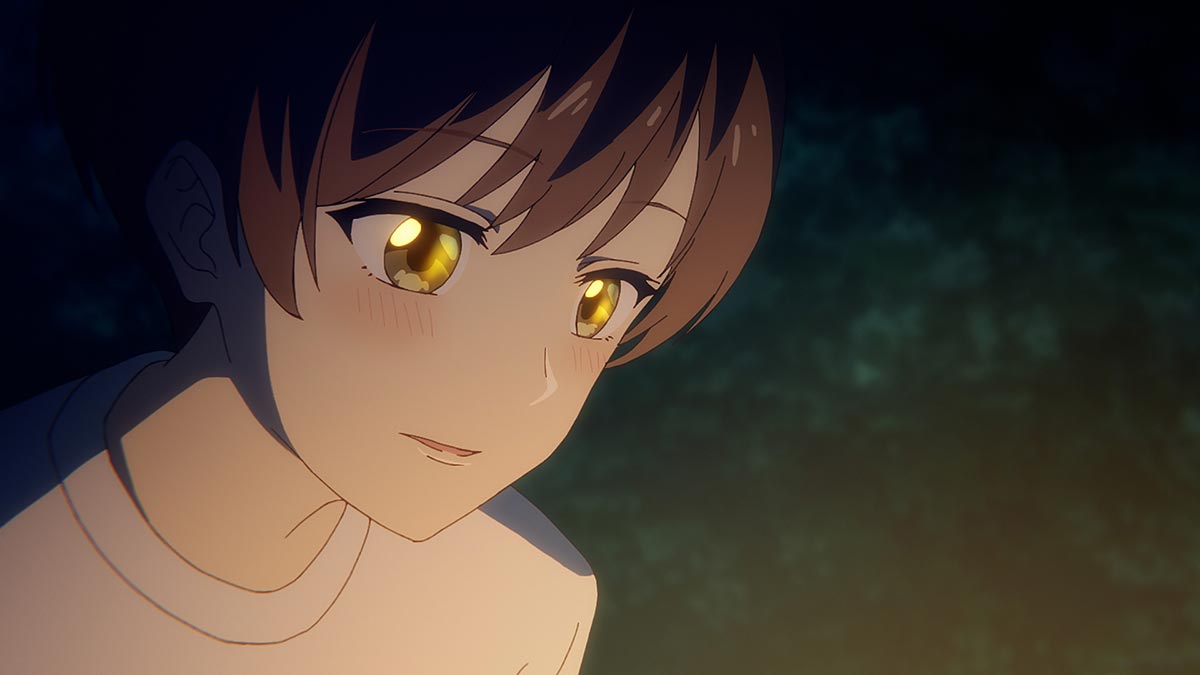 みんなで花火するシーン