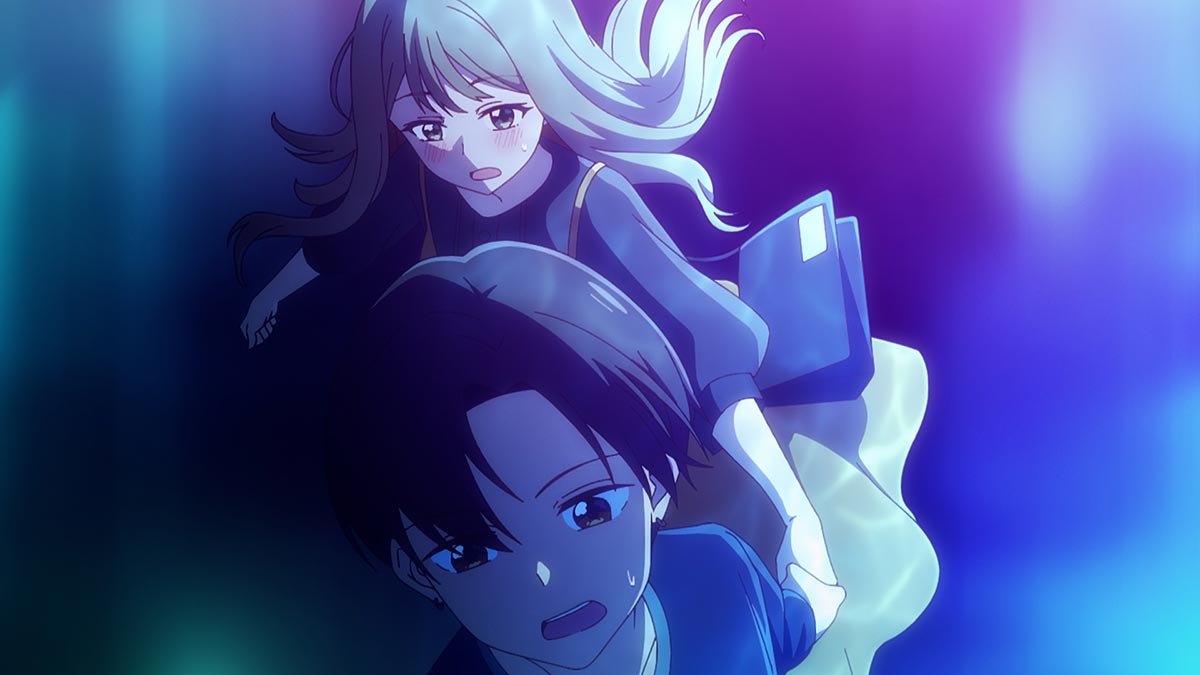 水族館で竜二がまことの手を引いて連れ出すシーン