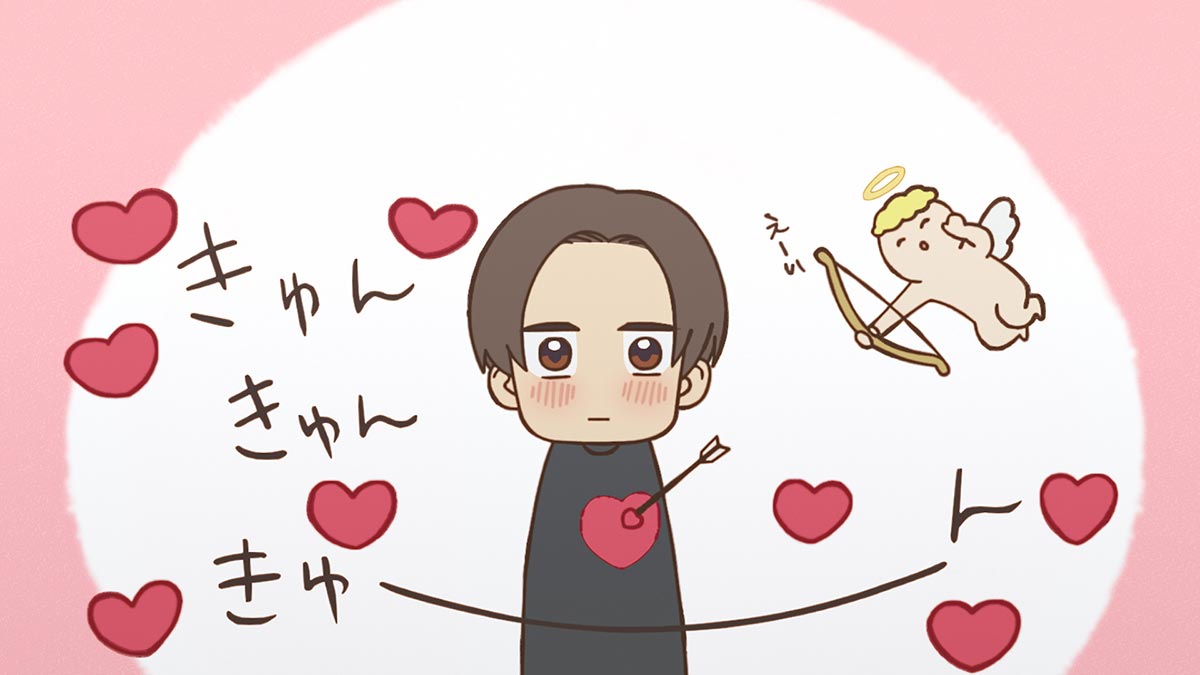 竜二が振り向いたまことの可愛さに心がズンチャカしてしまうシーン