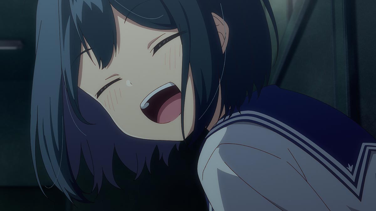 咲がまことを諦めて、竜二とまことの恋を応援すると竜二に伝えるシーン