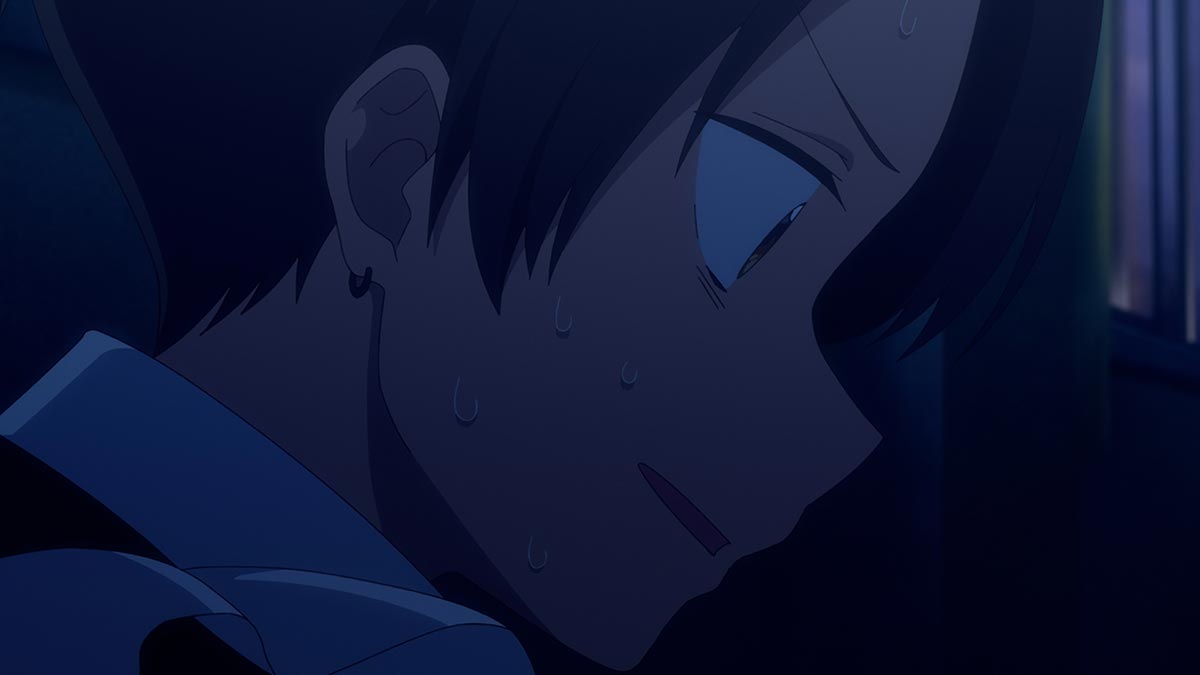 竜二の生徒手帳にまことの写真がはいっているのを、まこと本人に見られてしまうシーン