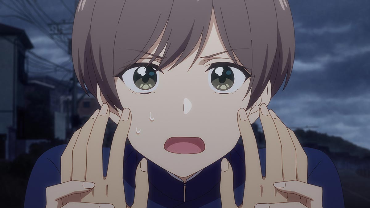 まことが竜二に付き合おうと言うシーン