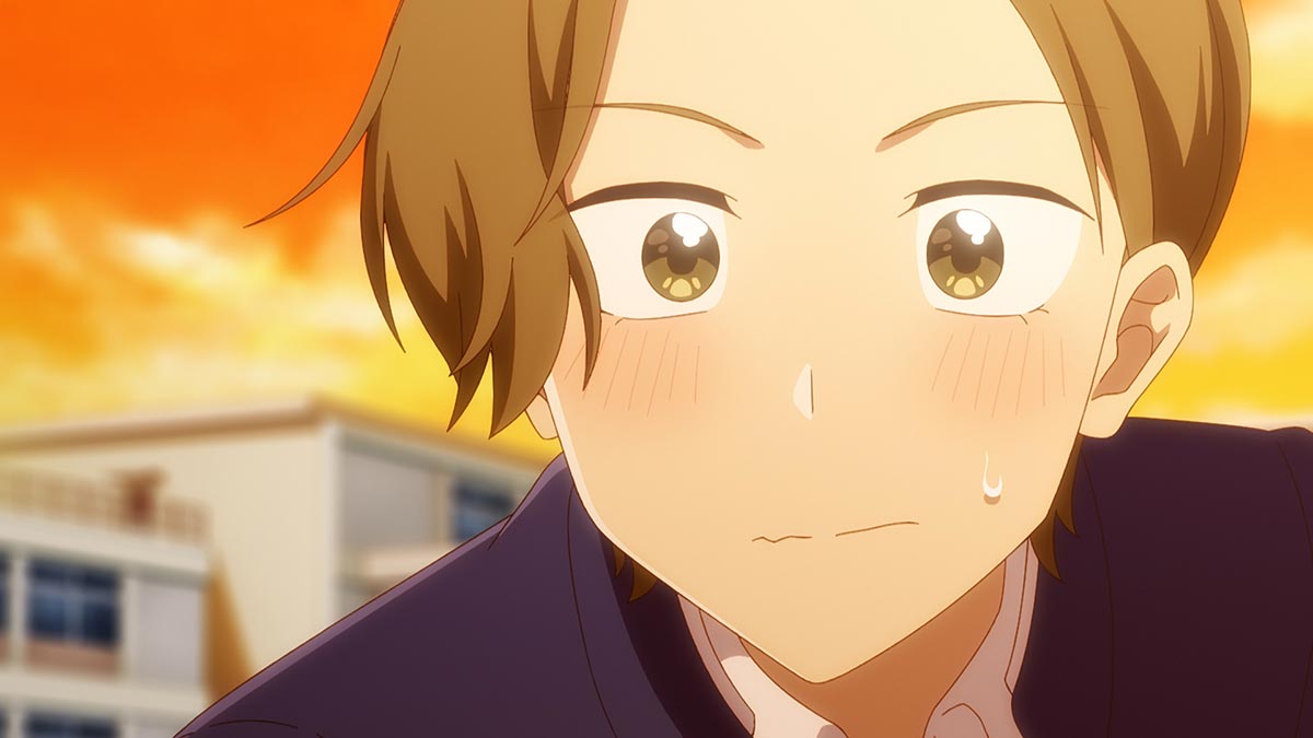 早乙女が早瀬に告白をするシーン